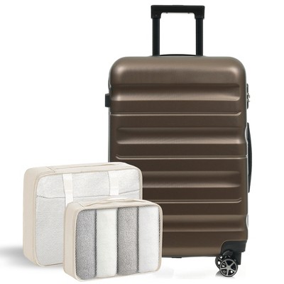 Grungis 6-Piece Hardshell Luggage Set with Dual Spinner Wheels,Lightweight & Durable ABS Hardside ABS Luggage Suitcases