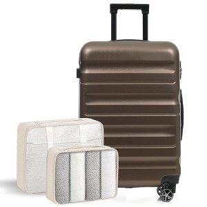 Grungis 6-Piece Hardshell Luggage Set with Dual Spinner Wheels,Lightweight & Durable ABS Hardside ABS Luggage Suitcases - 1 of 4