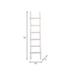 Sagebrook Home Tall Blanket Ladder, Decorative Freestanding Wooden Ladder For Quilt Storage, White, 19 L x 2 W x 76 H Inches - 2 of 4