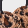 Girls' Faux Fur Leopard Print Earmuff - art class™ Leopard Print - 3 of 3