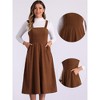 INSPIRE CHIC Women's Tank Ribbed Vintage A-Line Sleeveless Casual Midi Dress - 2 of 4
