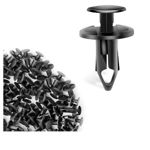 Itopfox 100pcs Nylon Car Bumper Retainer Clips Push Type for UTV ATV Fender, Replacement for Toyota GM Ford Models - 1 of 4