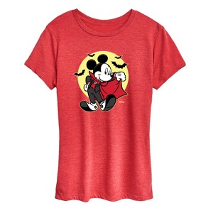 Women's - Disney - Vampire Mickey Short Sleeve Graphic T-Shirt - 1 of 4