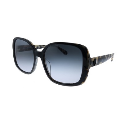 Kate Spade KS ELIANNA/G/S WR7 Womens Square Sunglasses Black Havana 55mm
