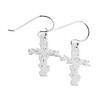Dicksons 35-8382 Tree of Life Cross 1/2 inch Silver Plated Metal Women's Hook Endearrings on Presentation Card - 2 of 2