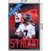 Trends International NFL Houston Texans - C.J. Stroud 24 Framed Wall Poster Prints - 3 of 4