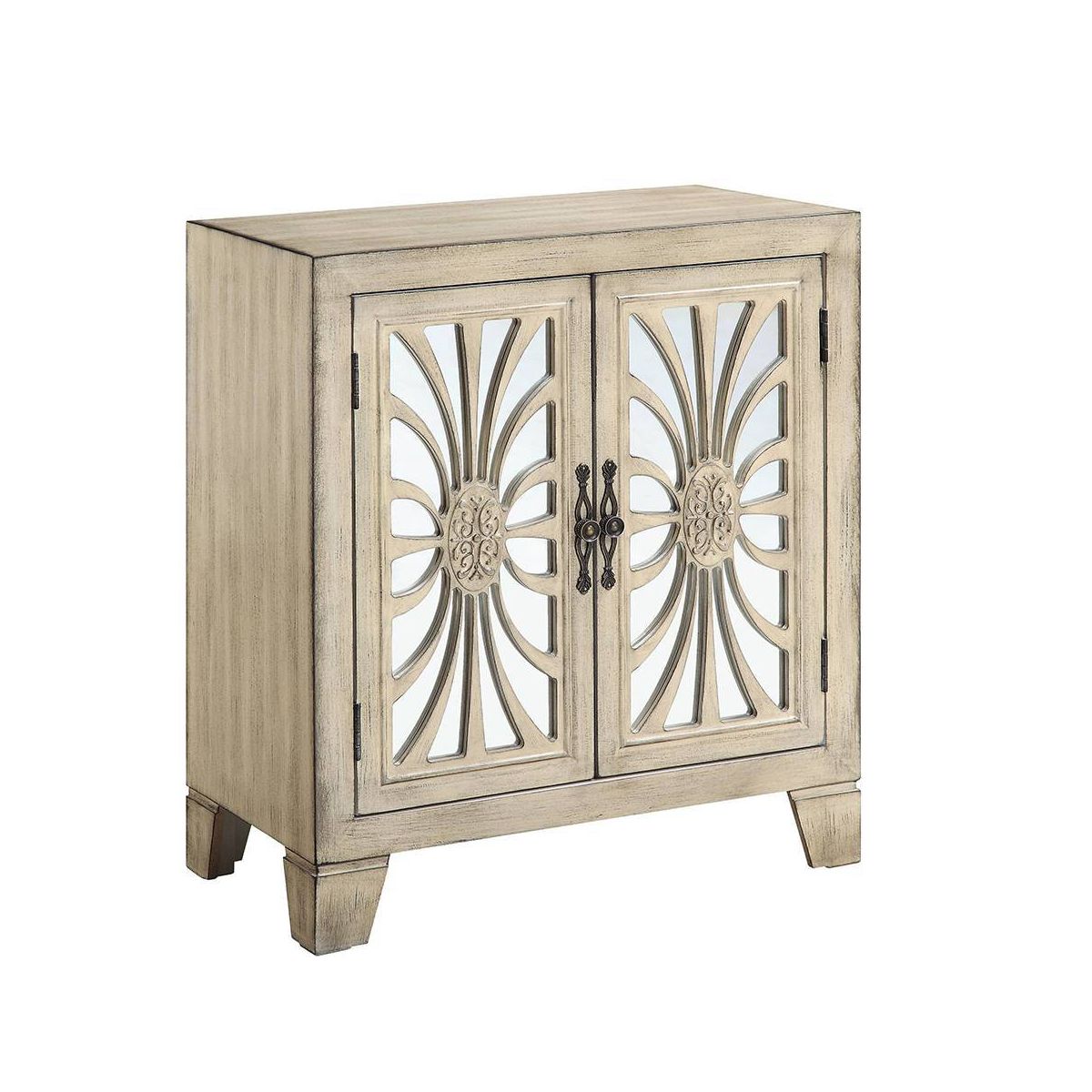 Acme Furniture Nalani Decorative Storage Cabinet Antique White Finish - thumbnail 9