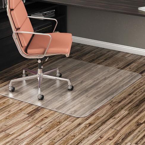 3'x4' Rectangle Solid Wood Office Chair Mat Clear - Alera : Target