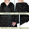 PAVILIA Women Robe with Hood, Fleece Plush Soft Long Hooded Robe, Fluffy Fuzzy Cozy Warm Bathrobe Shower Spa House - 4 of 4
