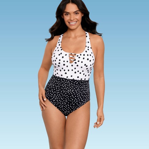Women S Slimming Control Strappy Cut Out Crossback One Piece Swimsuit Beach Betty By Miracle Brands Target
