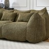 NicBex Chenille Bean Bag Chair with High-Resilience Foam and 2 Seats,Lazy Sofa Chair with Handle Design and Armrest,Lounge Chair for Living Room - 4 of 4