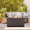 Tangkula Outdoor 50 Gallon Wicker Storage Box PE Rattan Storage Container with Lid Deck&Waterproof Liner Mix Brown - 2 of 4