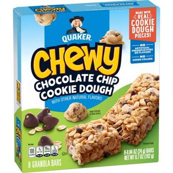Quaker Chewy Chocolate Chip Cookie Dough Granola Bars - 8ct/6.7oz