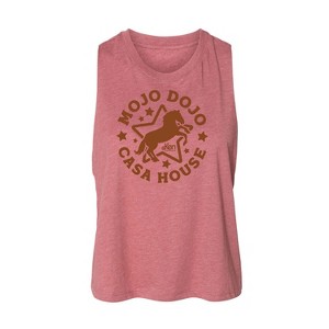 Women's Barbie Mojo Dojo Casa House Graphic Racerback Tank - Heather Mauve - Small - 1 of 3