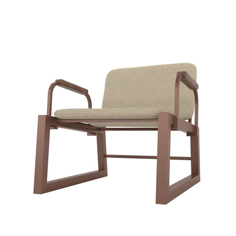 1.0 Whythe Low Accent Chair Natural Linen/Corten - Manhattan Comfort, 6 of 8