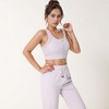 Anna-Kaci Active Women's Front Zip Crop Sports Bra with Scoop Neckline and Wide Shoulder Straps for Medium Support - 3 of 4