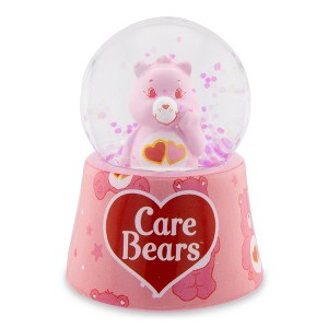 Silver Buffalo Care Bears Love-A-Lot Bear Mini Light-Up Snow Globe | 2.5 Inches Tall - 1 of 4