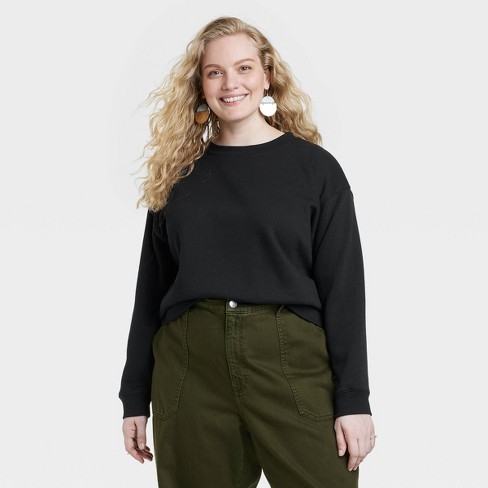 Women's Pullover Sweatshirt - Universal Thread™ Black Xxl : Target