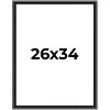 PosterPalooza | Antique Black Picture Frame - UV Acrylic, Foam Board Backing, Hanging Hardware - 2 of 4