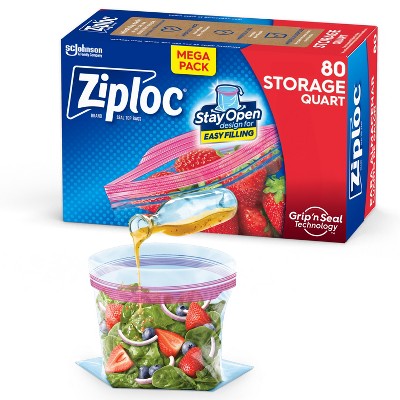 Ziploc Storage Quart Bags