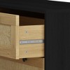 Gulches 30.31" 3-Drawer Rope Woven Storage Cabinet - Black MDF with Pine Legs, Freestanding Dresser for Bedroom, Living Room, Dining Room, Hallways - 2 of 4