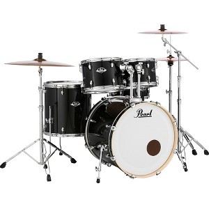 Pearl Export Standard 5-Piece Drum Set with Hardware Jet Black - 1 of 4