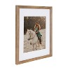 Designovation Gallery Rectangle Wood Wall Frame, 11x14 Matted To 8x10,  Rustic Brown : Target