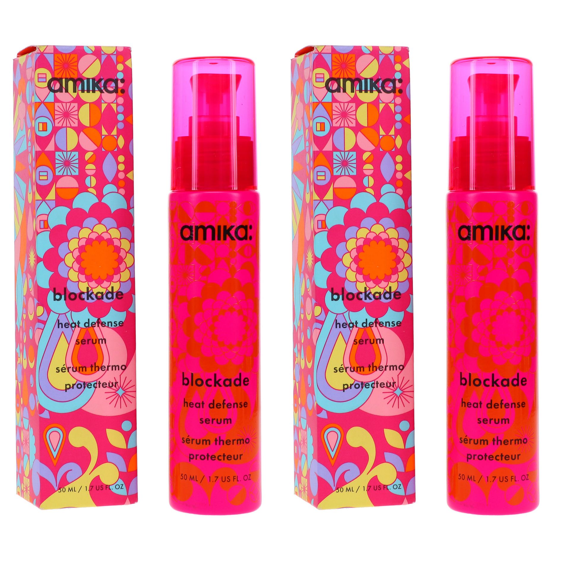 Amika Blockade Heat Defense Serum 1.7 oz 2 Pack