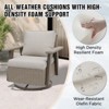 EAGLE PEAK Classic 4-Piece Patio Chair Set, 360° Swivel Rocking Chairs with Thick Cushions, All-Weather Wicker Outdoor Lounge Gliders - 4 of 4