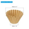 Unique Bargains Cafe Office Home Brewing Paper Disposable Drip Coffee Filters 100 Pcs - 2 of 4