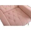 Velvet Modern Armchair with Ottoman - 4 of 4
