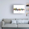 Trademark Fine Art Michael Tompsett 'Lahore Pakistan Skyline Named' Canvas Art - 3 of 4