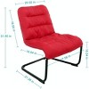 Zenree Upholstered Durable Metal Modern Chair with Soft Cushion - 3 of 4