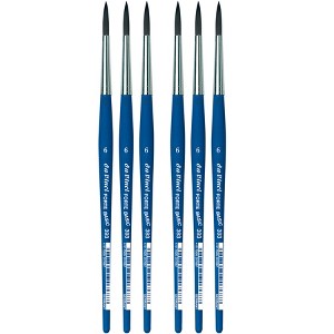 da Vinci FORTE BASIC Student Brush, Synthetic, Acrylic, Round, Series 393, Size 6, Pack of 6 - 1 of 3