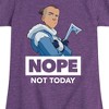 Girls' - Avatar: The Last Airbender - Sokka Nope Fitted Short Sleeve Graphic T-Shirt - 2 of 4