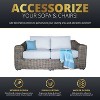 Kinger Home Hawaii 4-Piece Wicker Patio Furniture Set, Outdoor Conversation Patio Set with Deep Seating - 4 of 4