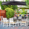 Resenkos Patio Dining Set for 6, Extra-Long Table Space And Soft Padded Seats, Umbrella Hole, Aluminum, Polyester, Foam, Brown - 3 of 4