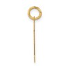 Black Bow Jewelry 14k Yellow Gold, Athletic Collection, Small Polished Number 12 Pendant - 2 of 4