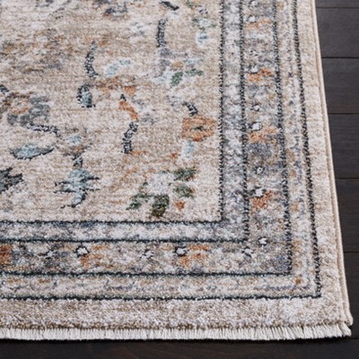 Elysian Chic Blue & Grey Synthetic Rectangular Area Rug - 5'3" x 7'7"