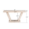 Lyngins Vintage Distressed Wood Console Table with Double-Tier Storage, Rustic Farmhouse Entryway Table, Sofa Table for Living Room, Hallway - 4 of 4
