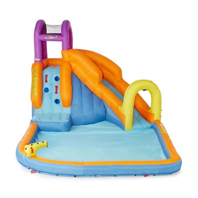 Mega Tornado Twist Inflatable Water Park with Slide and Cannon