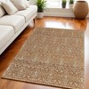 Orange and Tan Geometric Hand Woven Area Rug - 2 of 4