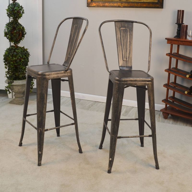 Set of 2 30" Sadie Bar Height Barstools - Carolina Chair & Table, 4 of 5