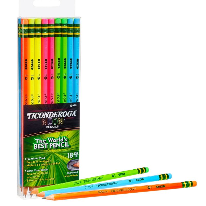 Ticonderoga® Neon Pencil, 18 Per Pack, 2 Packs, 3 of 6