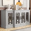 Galano Calidia Wood 60.4 in. 4 Door Wide Accent Sideboard with Adjustable Shelves - 2 of 4