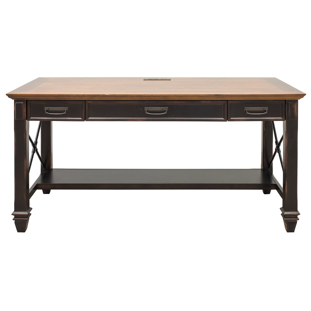 Photos - Office Desk Hartford Writing Desk Brown - Martin Furniture