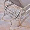Oxton 2pk Mesh Patio Chaise Lounge - Gray - Christopher Knight Home: Aluminum Frame, Weather-Resistant, Adjustable Back - 3 of 4