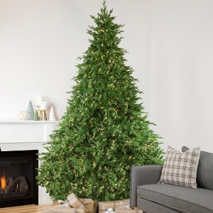 Northlight Real Touchâ„¢ï¸ Pre-Lit Full Minnesota Balsam Fir Artificial Christmas Tree - 12 FT - Warm White LED - 1 of 4
