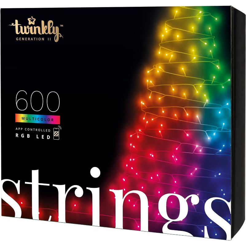 Twinkly Strings App-Controlled LED Christmas Lights Indoor and Outdoor Smart Lighting Decoration, 1 of 11