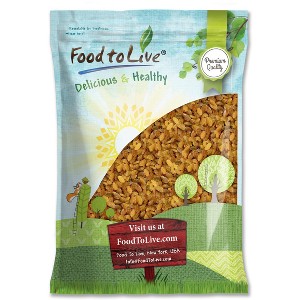 California Jumbo Golden Raisins — Non-GMO Verified, Seedless, Sun-Dried, No Added Oil, No Added Sugar, Kosher, Vegan, Raw, Bulk. - 1 of 4